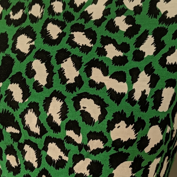 Diane von Furstenberg leopard long sleeve top p xs - Picture 3 of 5